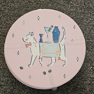 Fig and Fern Set of 4 Assorted Cat Cocktail Coasters NEW